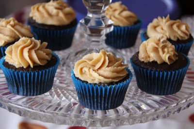 Chocolate Cupcake With Peanut Butter Frosting 